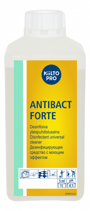 Kiilto Antibact Forte / Киилто Антибакт Форте, дезинфицирующее средство с моющим эффектом  1 л