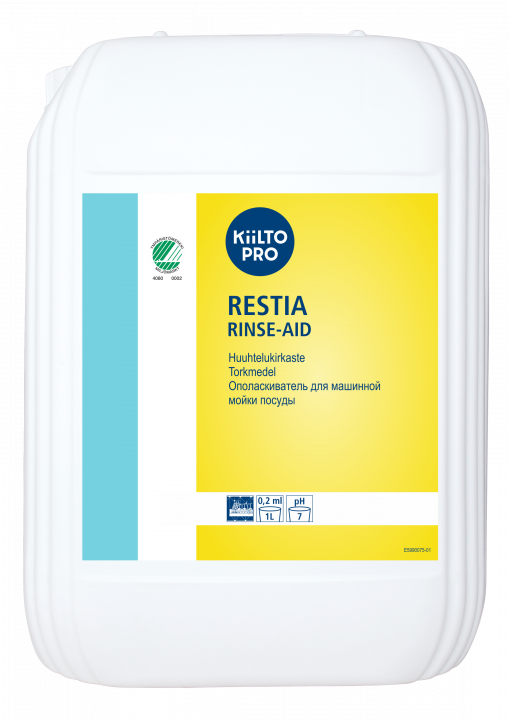 Kiilto Restia Rinse-aid / Киилто Рестия ринз-эйд, ополаскиватель для машинной мойки посуды   10 л