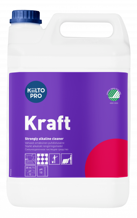 Kiilto Kraft / Киилто Крафт, щелочное средство для удаления жирных загрязнений и копоти  5 л